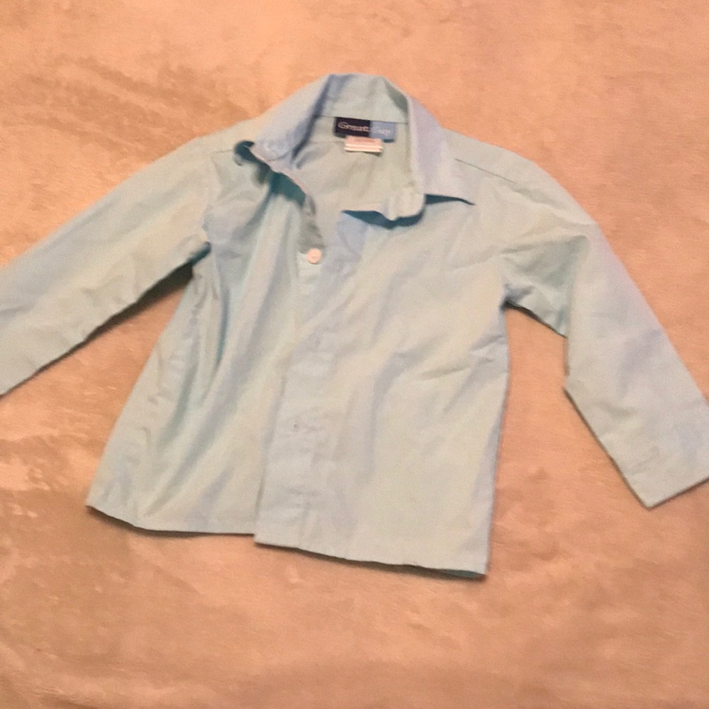 Boys button down sky blue